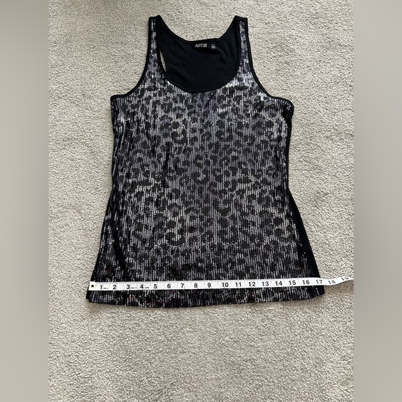 APT 9 women’s sequin tank top sz Medium - Picture 6 of 9
